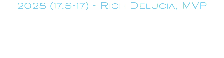 2025 (17.5-17) - Rich Delucia, MVP 