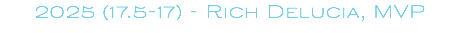 2025 (17.5-17) - Rich Delucia, MVP 